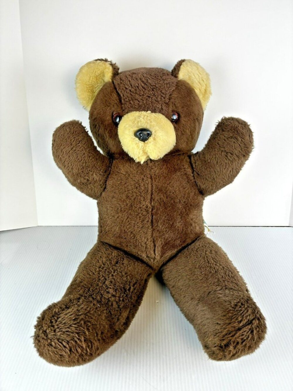 Giant Teddy Bear GUND 18" Brown Stuffed Plush 70's Vintage